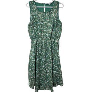 Collective Concepts green floral sleeveless midi dress size L
